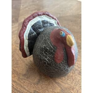 Hand Painted Turkey Decoration Thanksgiving Decor Fall Decor